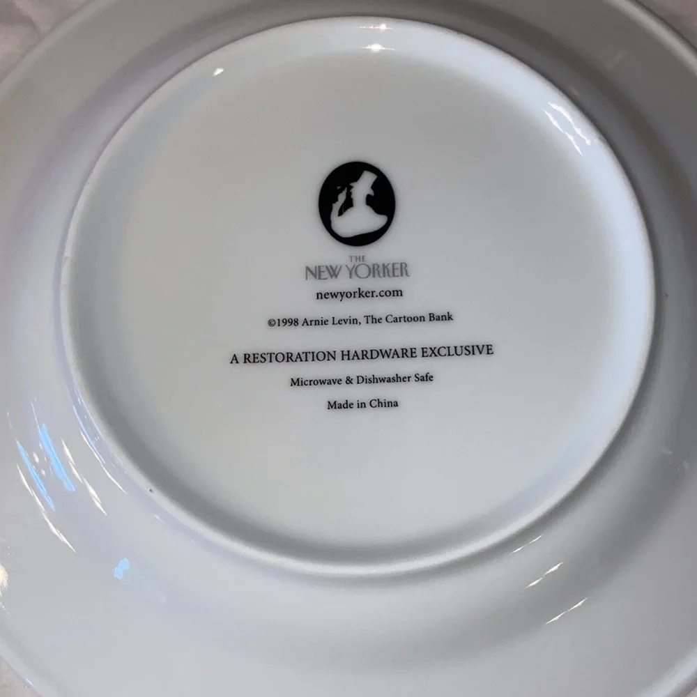 NWOB RESTORATION HARDWARE The New Yorker Small Dessert Cheese Plates
